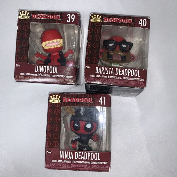Funko Minis - Deadpool (set of 3) collectibles mini figures,action figure toy - Picture 2 of 8